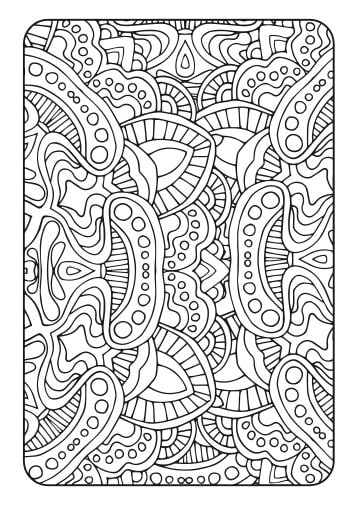 Adult Coloring Book Art Therapy Volume Printable Pdf Etsy