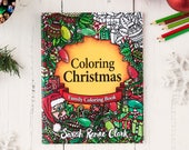 Christmas Coloring Book | Coloring Christmas - 30 Christmas coloring pages | Digital Download - Printable PDF Coloring Book for the holidays
