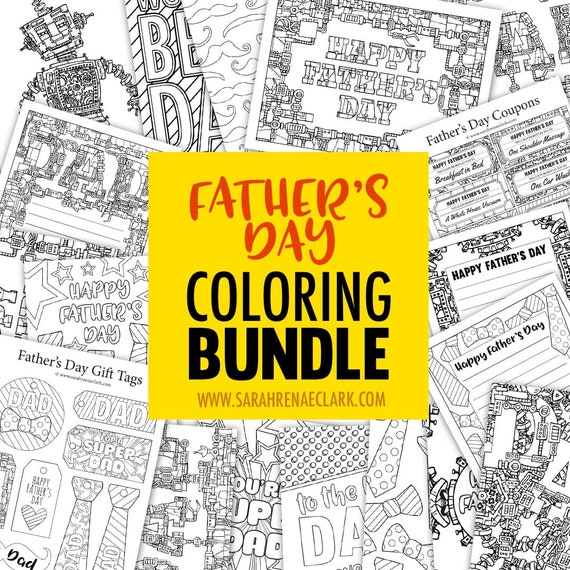 Father's Day Coloring Bundle