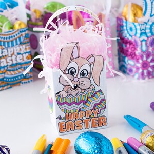 EASTER GIFT BAGS - 8 Pack – Printable Gift Bag Template for Easter ...