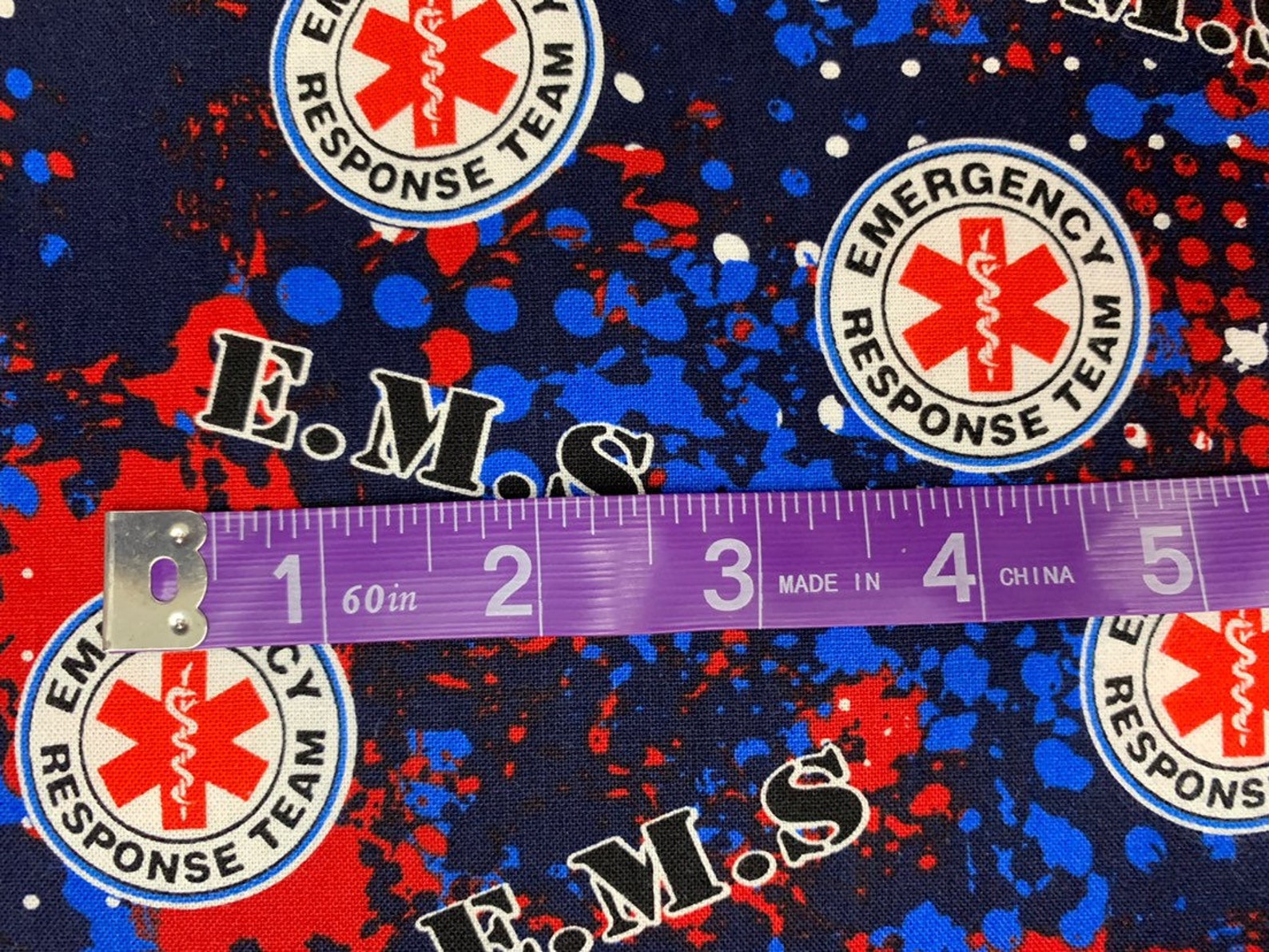 EMS fabric Emergency Medical Service fabric cotton licensed Etsy