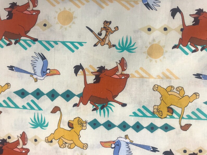 Disney Lion King fabric Disney fabric Simba fabric cartoon | Etsy