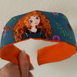 Merida headband hair accessory, headband, hairbow, vintage inspired headband, Magic Kingdom headband, Non slip,