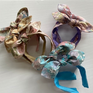 Disney Princess top knot Headbands, hair accessory, princess headband, hairbow, vintage inspired headband, Magic Kingdom headband, Non slip