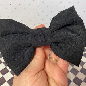 Black Fabric Hair Bow, Fabric Bow, hair bow, hair accessory
