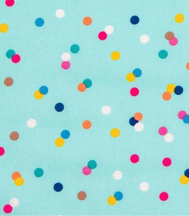 Blue Polka Dot Confetti Fabric Cotton Fabric Dot Fabric - Etsy