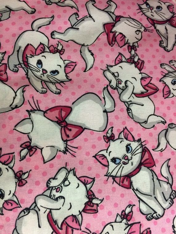 Disney Aristocats Pink Marie Fabric Featuring The Darling Etsy