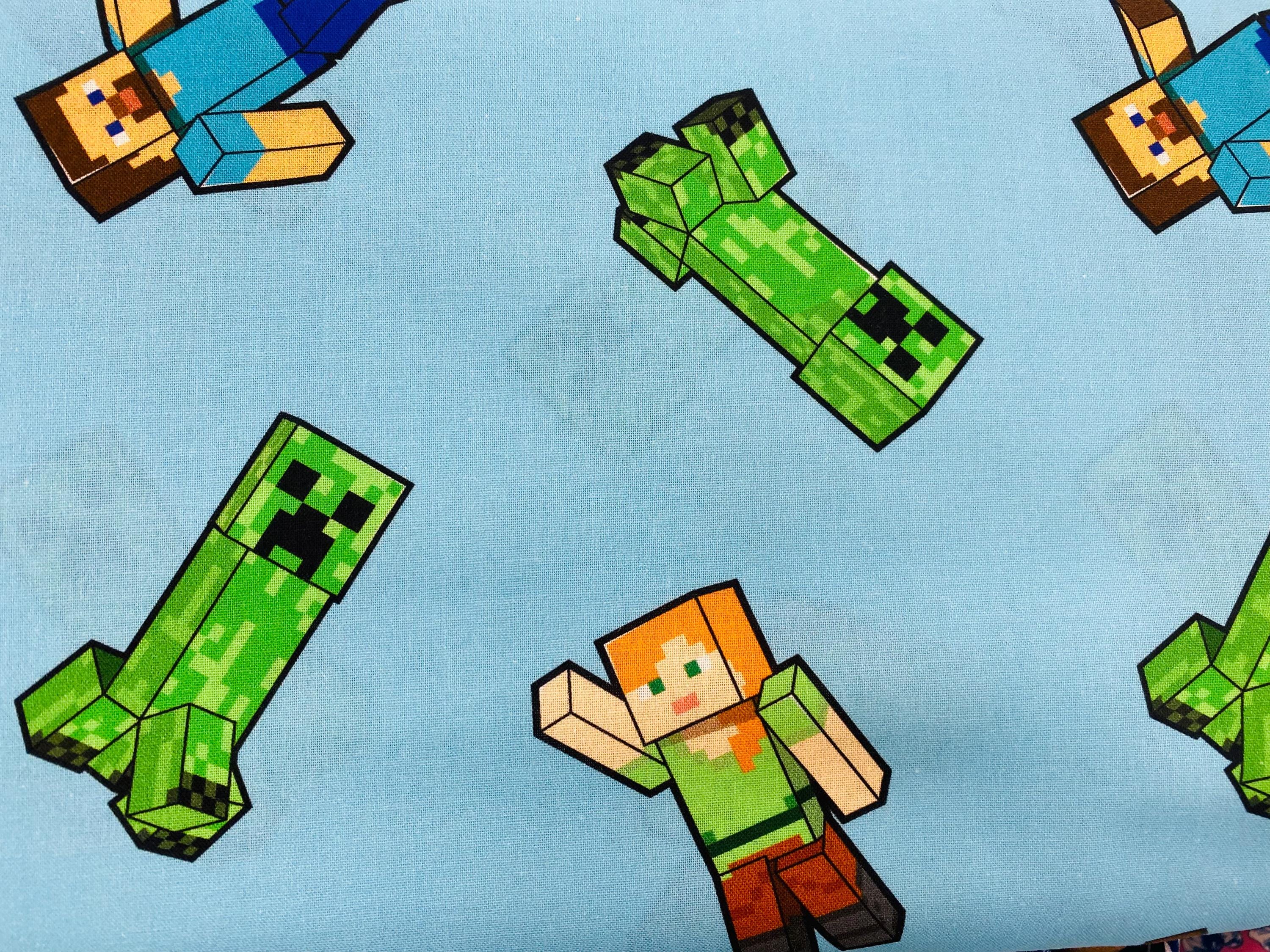 Tissu En PolyCoton De Minecraft Creeper Blocs Personnage Demi-Yard (18