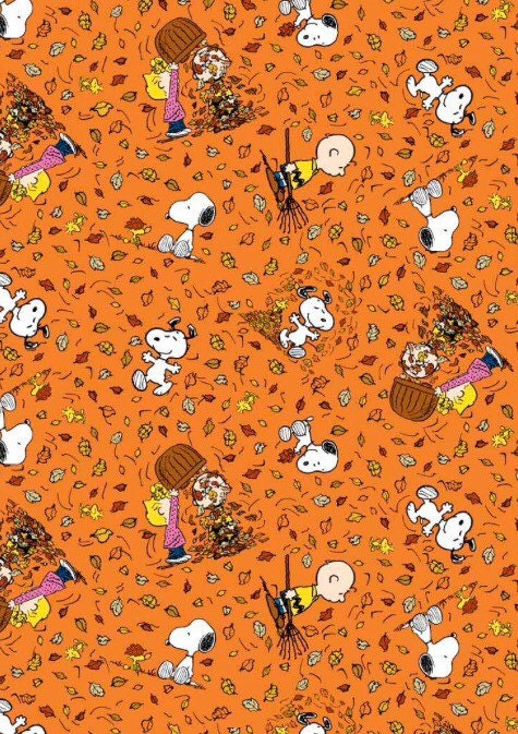 Peanuts Charlie Brown Snoopy Autumn Fall Fabric Leaves - Etsy Sweden