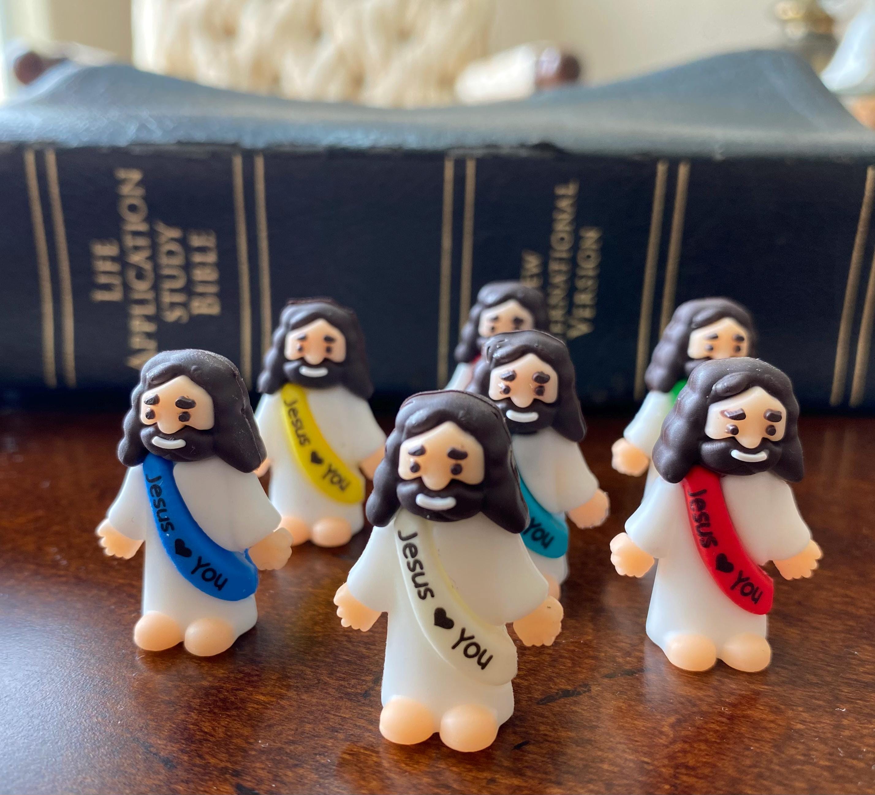 Mini Jesus figure, Jesus loves you, little Jesus, gifts, favors, gifting