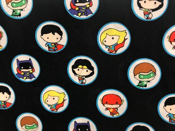Dc Comics Kawaii Circles Super Man Wonder Woman Green Etsy