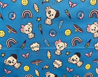 Disney Dalmatian fabric, Disney fabric, London fabric, kids fabric, cartoon fabric, Disney, licensed fabric, dogs, puppies