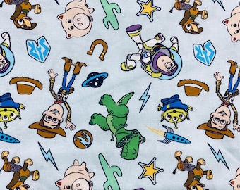Disney Pixar Toy Story fabric, Disney fabric, character fabric, cotton, movie fabric, cartoon fabric
