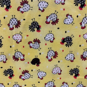 Chickens Fabric, Rooster, Cotton Fabric, Country, Farm Style, Farm ...