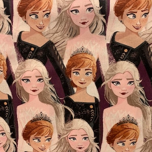 Disney Frozen Elsa & Anna Queen Sisters fabric, Disney fabric, Frozen fabric, princess fabric, girls fabric, cartoon fabric, character