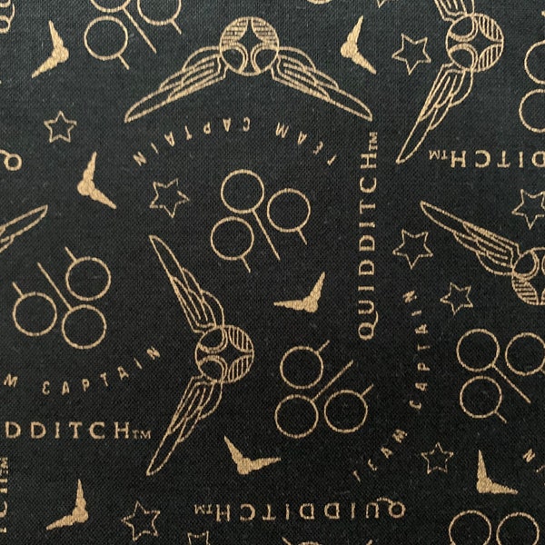 Harry Potter Quidditch fabric, movie fabric, licensed fabric, book fabric, cotton fabric, J.K. Rowling, character fabric