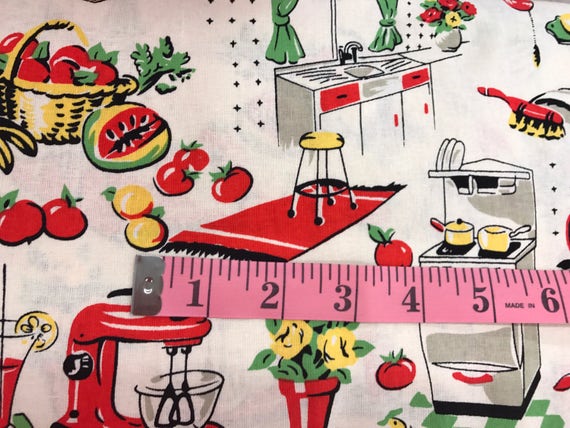 Vintage Kitchen Fabric Magnificent Design Vintage Kitchen Fabric Magnificent Design