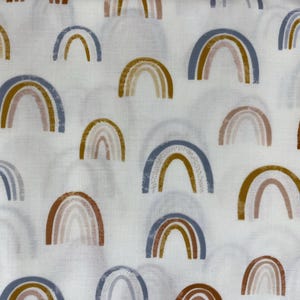 Rainbow fabric, boho fabric, rust fabric, bohemian fabric