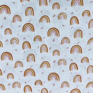 Rainbow fabric, boho fabric, rust fabric, bohemian fabric