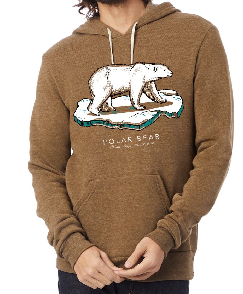 Polar Bear Hoodie Etsy