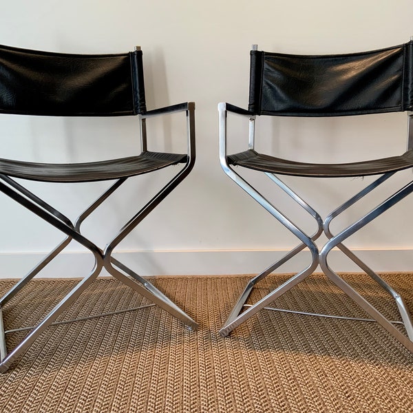 A Pair of Robert Kjer Jakobsen for Virtue of California Directors Chairs