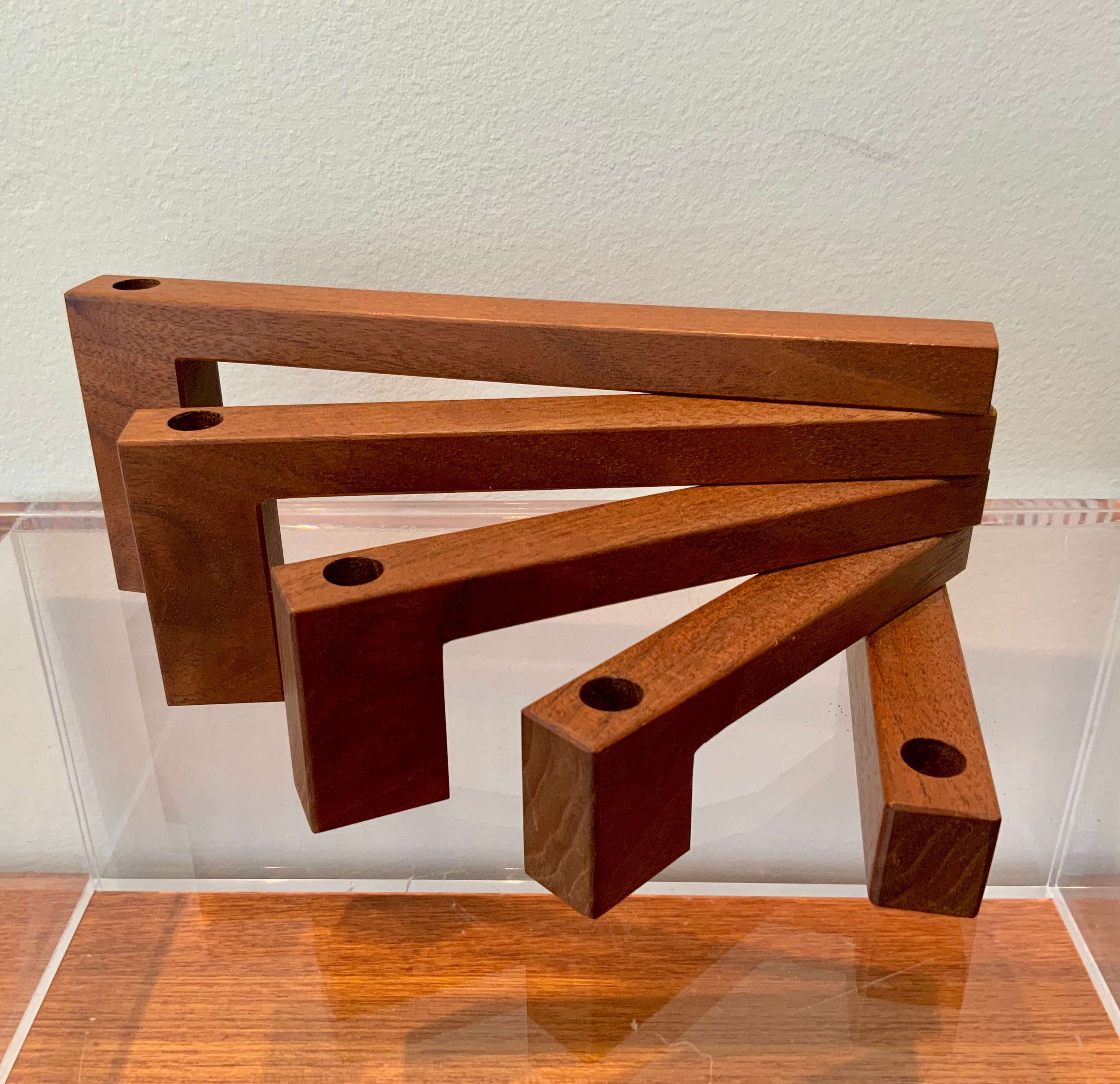 Mid Century Modern Danish Teak Candle Holder - Etsy