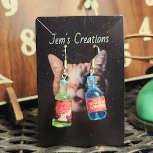 Mismatched Bottle Earrings
