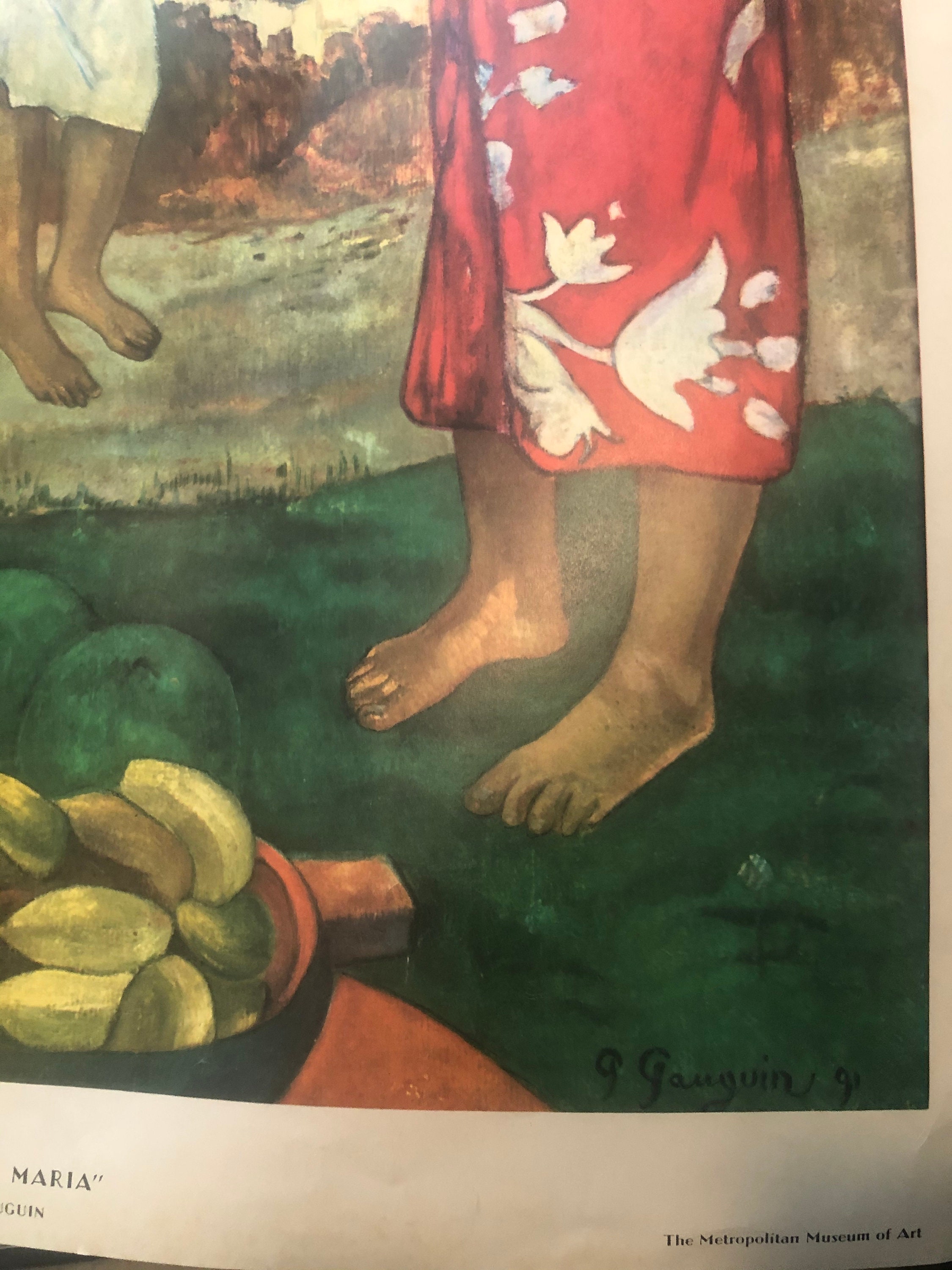 Paul Gauguin La Orana Maria vintage print large Etsy