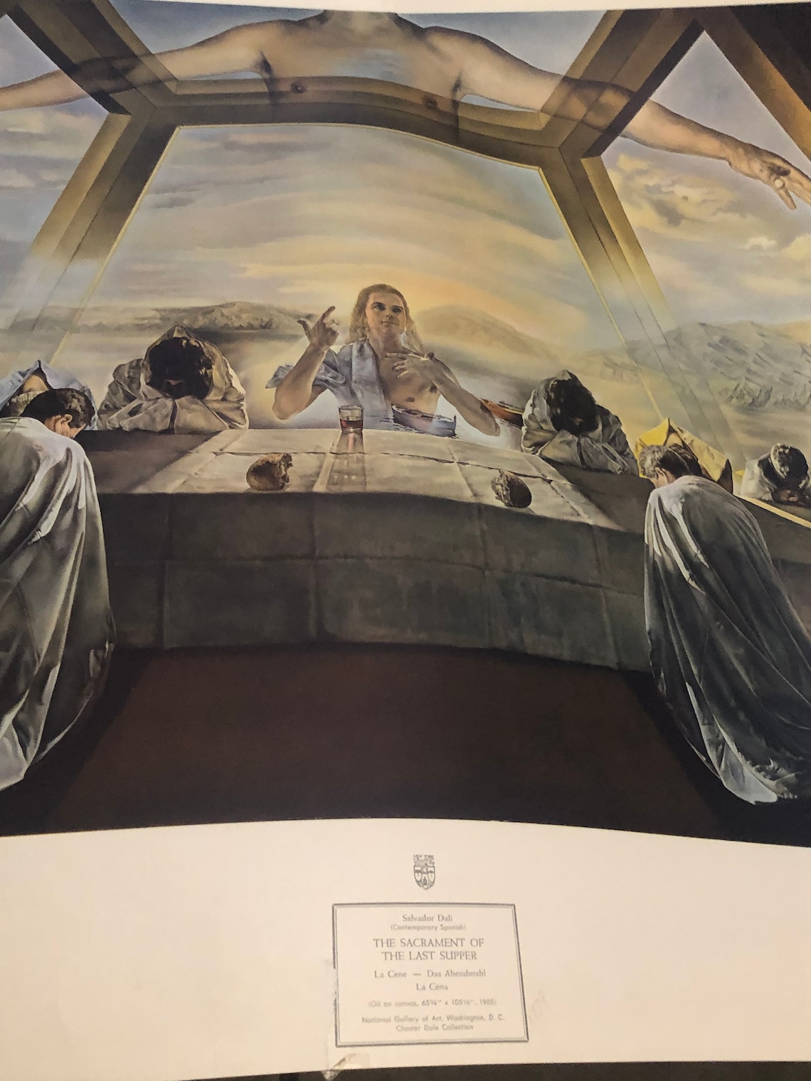Salvador Dali Sacrament of the Last Supper vintage print large Etsy Salvador Dali Sacrament of the Last Supper vintage print large Etsy