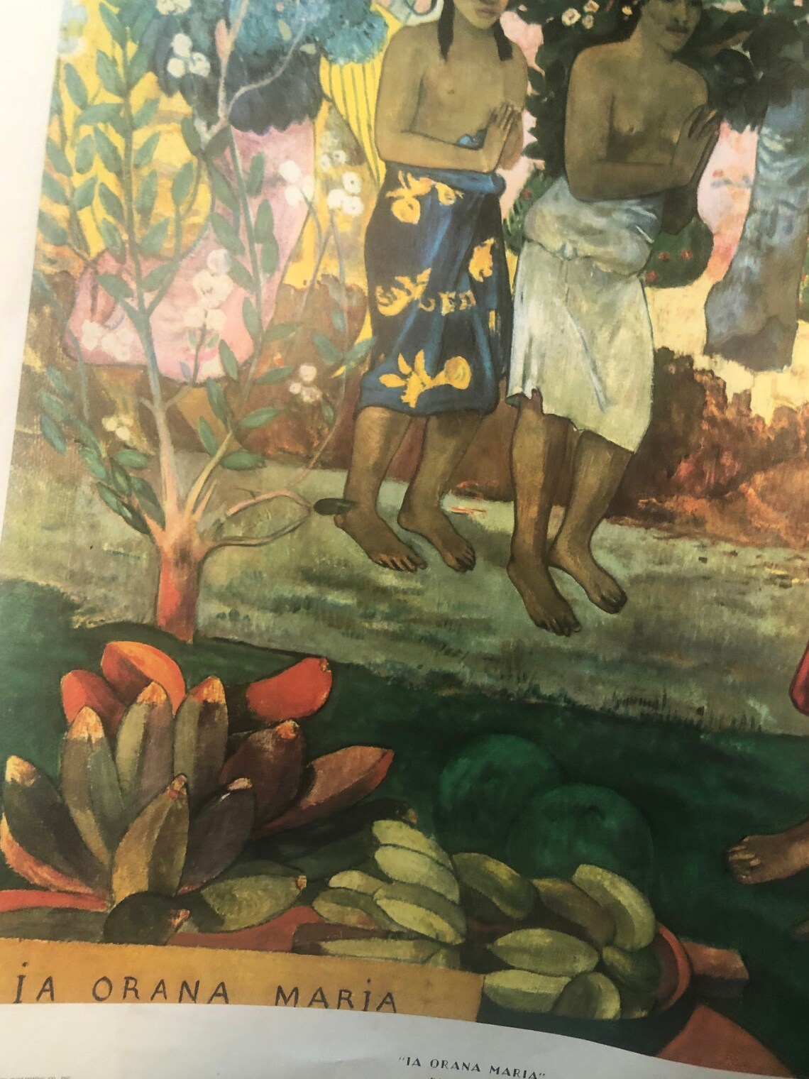 Paul Gauguin La Orana Maria Vintage Print Large Etsy