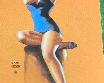 Point Place Toledo Ohio Natalie Wood Retro Pin Up Travel Poster Earl Moran Art Print 355