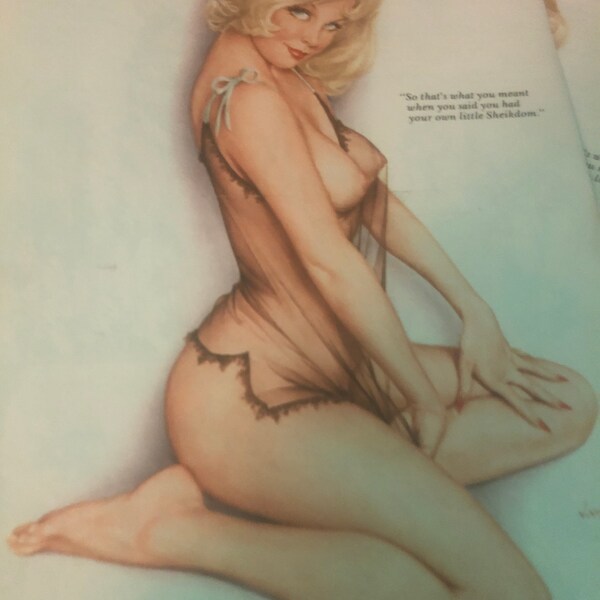 Mature  Vargas Playboy pinup February  1975