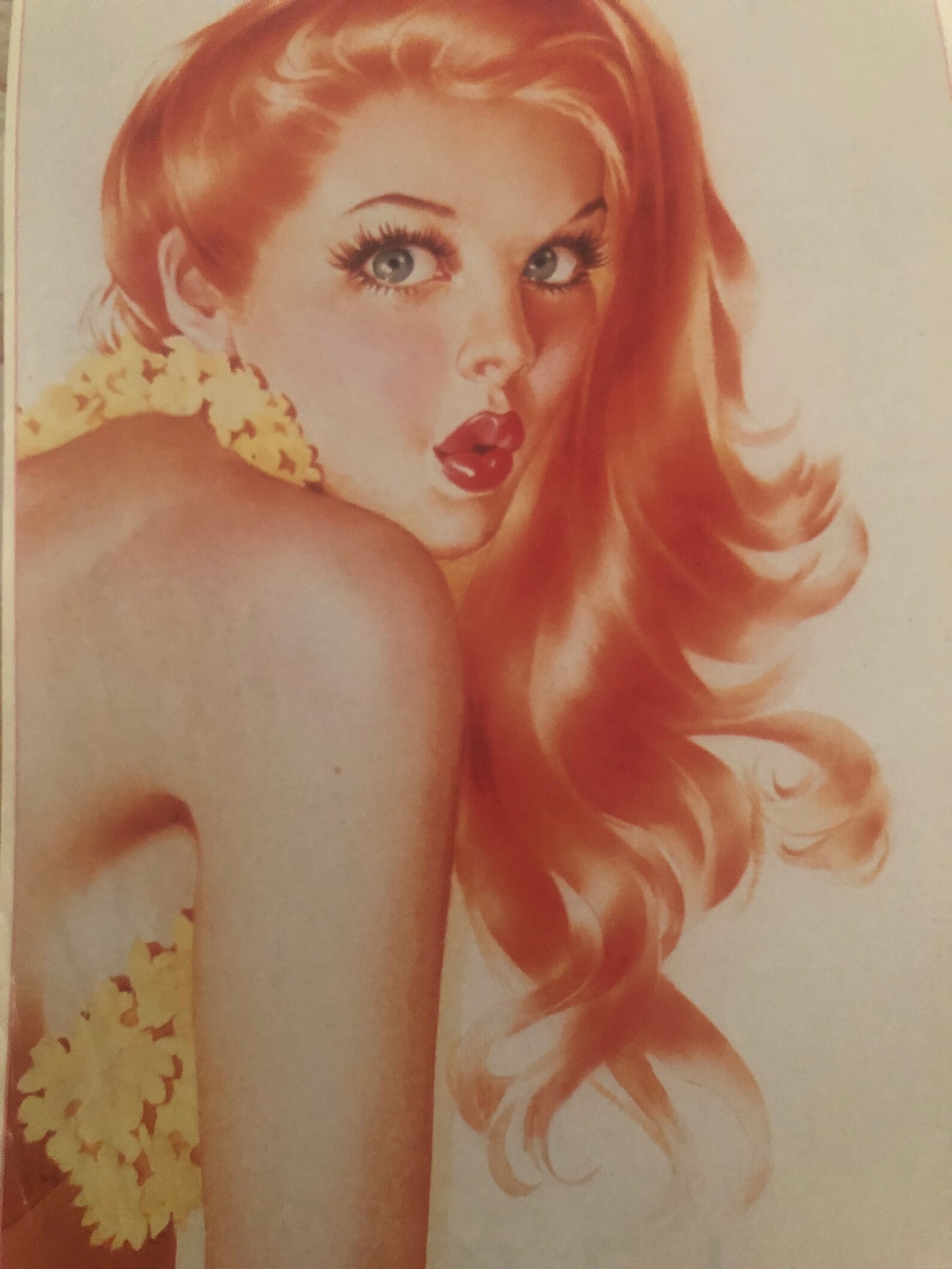 Vargas pinup print calendar girl 1940s vintage Etsy