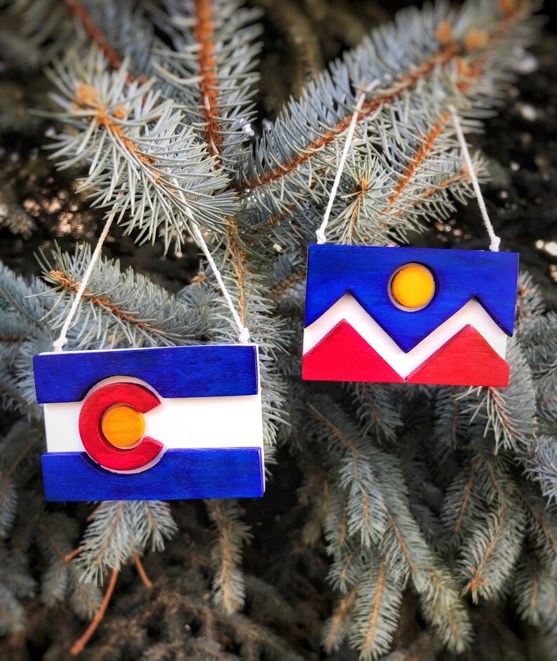 Colorado Flag Ornaments Etsy