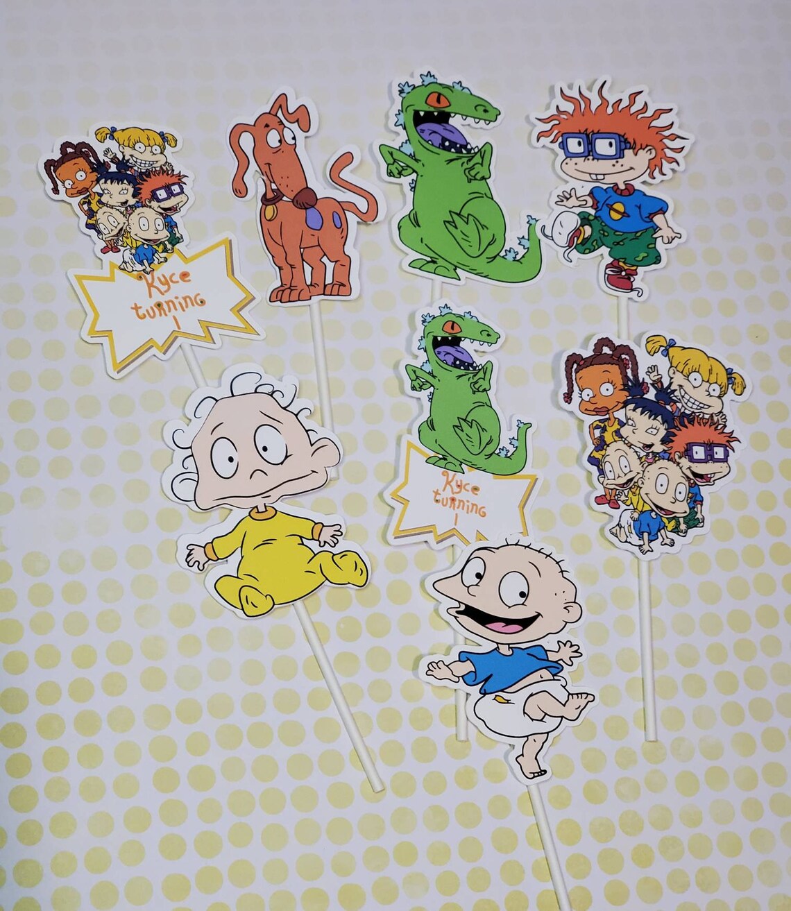 Rugrats Cupcake Toppers Rugrats Personalized & Double Sided Etsy