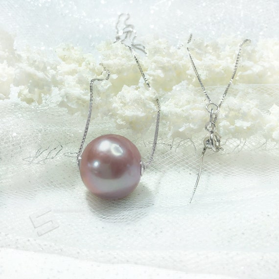 Hot Pink Dyed Cultured Freshwater Pearl Necklace LOVE Pendant Sterling Silver Hot Pink Dyed Cultured Freshwater Pearl Necklace LOVE Pendant Sterling Silver