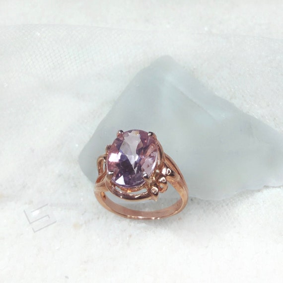 4.45CTW. Morganite Promise Ring Natural Earth Mine Pink - Etsy