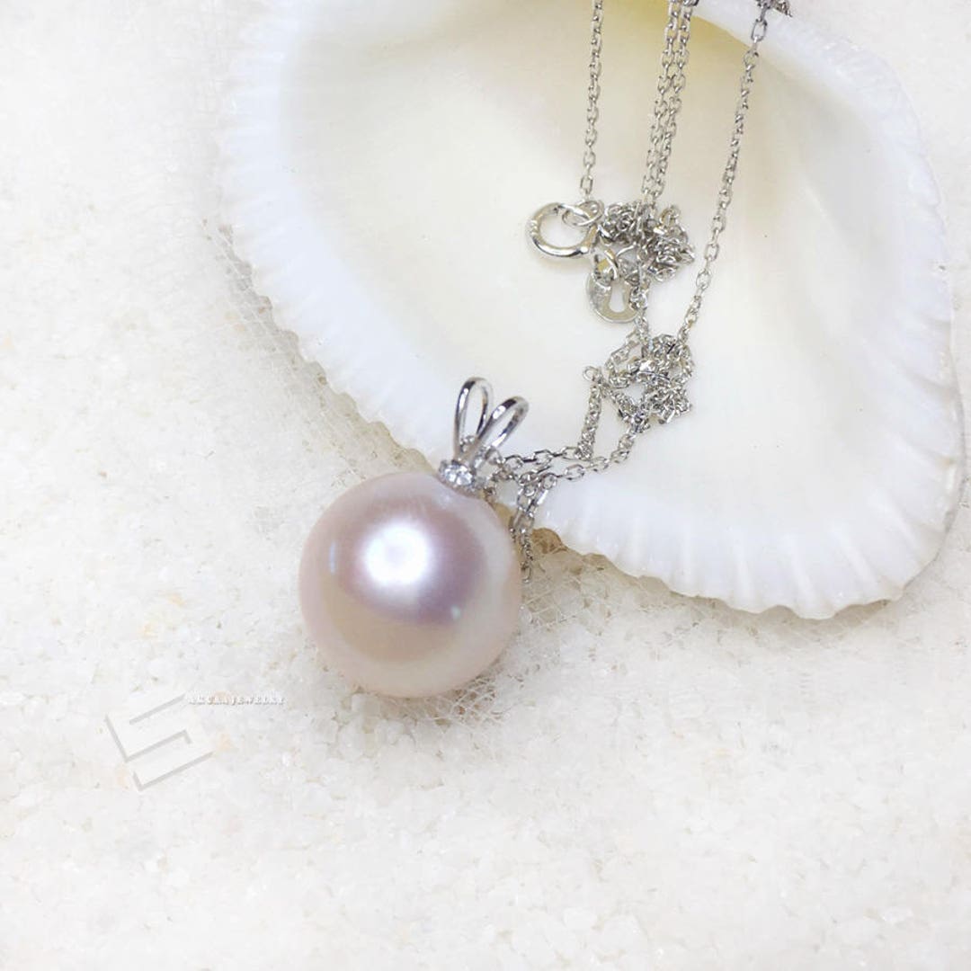 13.1MM Kasumi Pearl in 18KT Gold Pendant AAA Grade Freshwater - Etsy