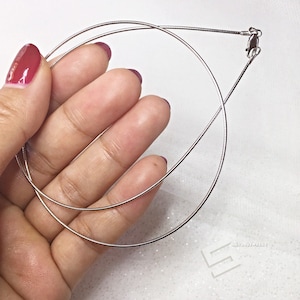 Sterling Silver Omega Necklace, 925 Silver Collar Necklace,  Sterling Silver Flexible Chain collar Necklace, 18 Inches Necklace