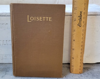 Antique Loisette book, antique brown book, small brown book antique, Assimilative Memory book, antique memory book, 1800's small book