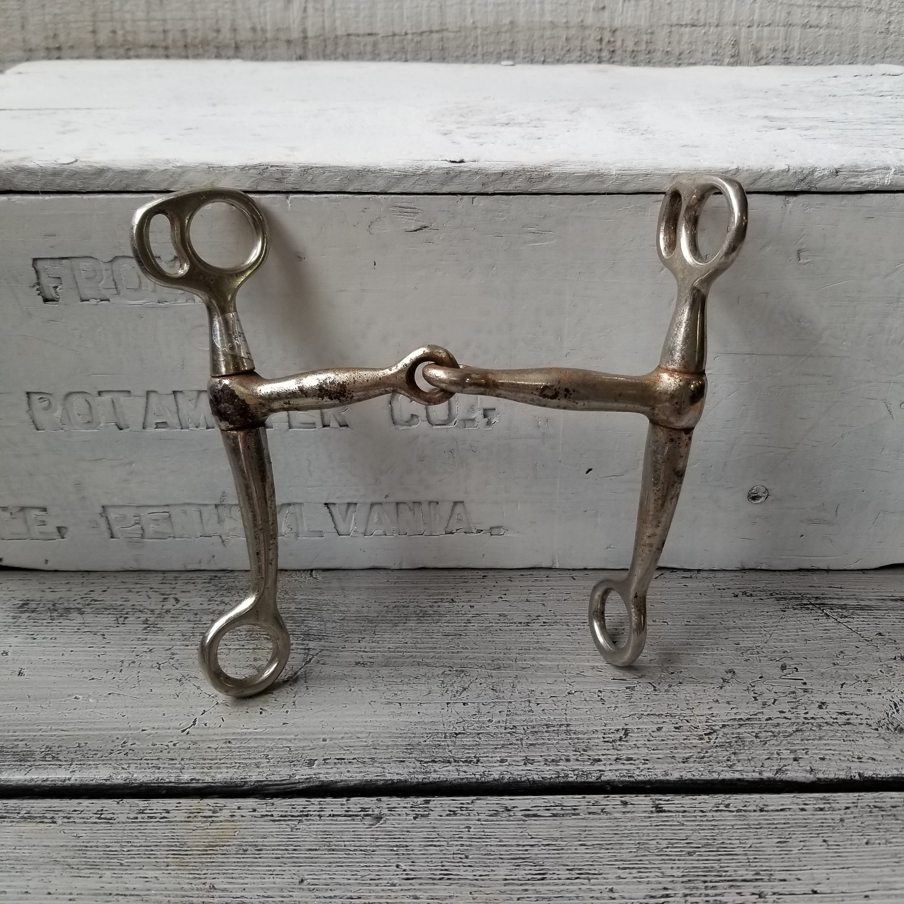 Horse bit rusty vintage old horse bit silver horse bit Etsy