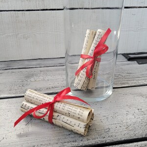 Vintage Mini Scrolls, Small Music Scroll Bundles, Vintage Small Sheet ...