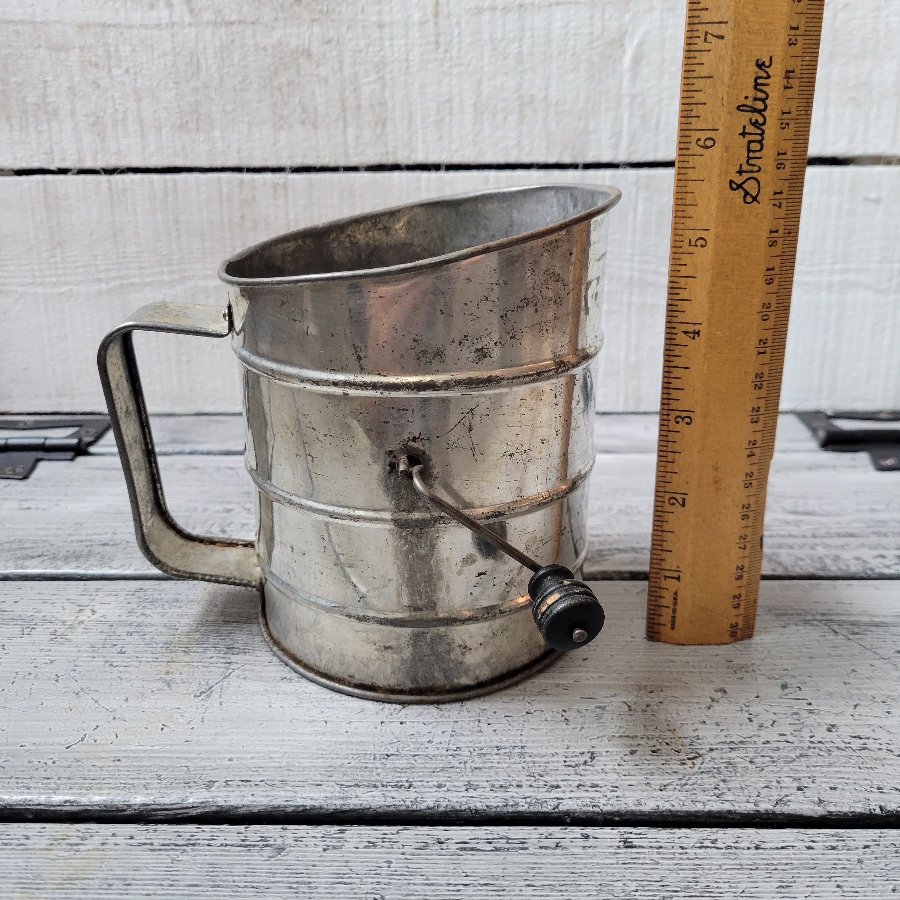 Vintage Metal Sifter Rusty Old Sifter Vintage Flour Sifter Etsy UK