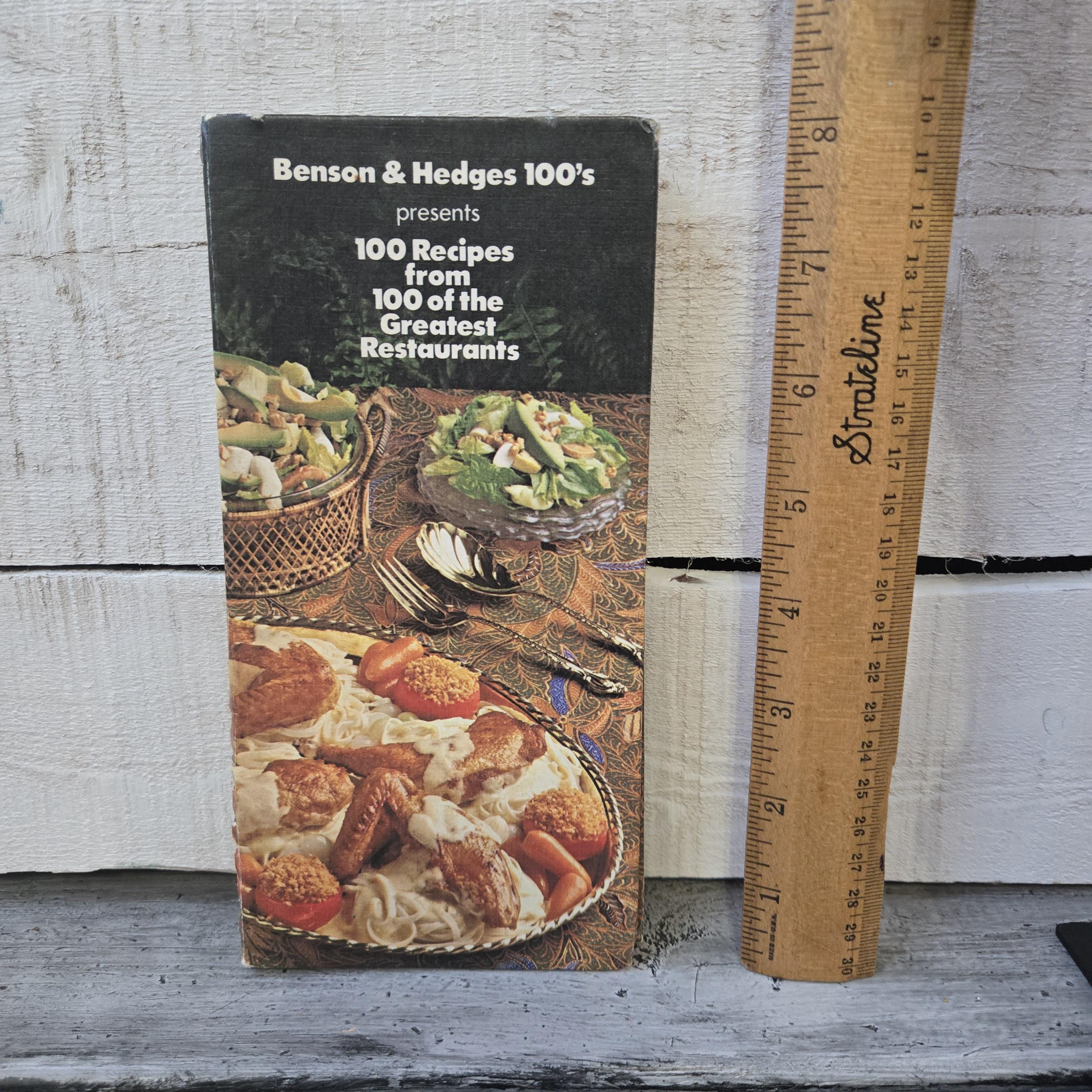 1985 Benson Hedges Cigarettes Recipes From Americas Favorite Resorts Cookbook