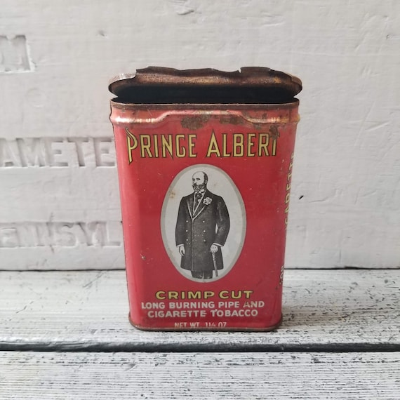 Prince Albert Tin, Vintage Tobacco Tin, Prince Albert in a Can, Prince  Albert Tin 1.5 Oz, Small Tobacco Can, Vintage Red Tobacco Tin Prince