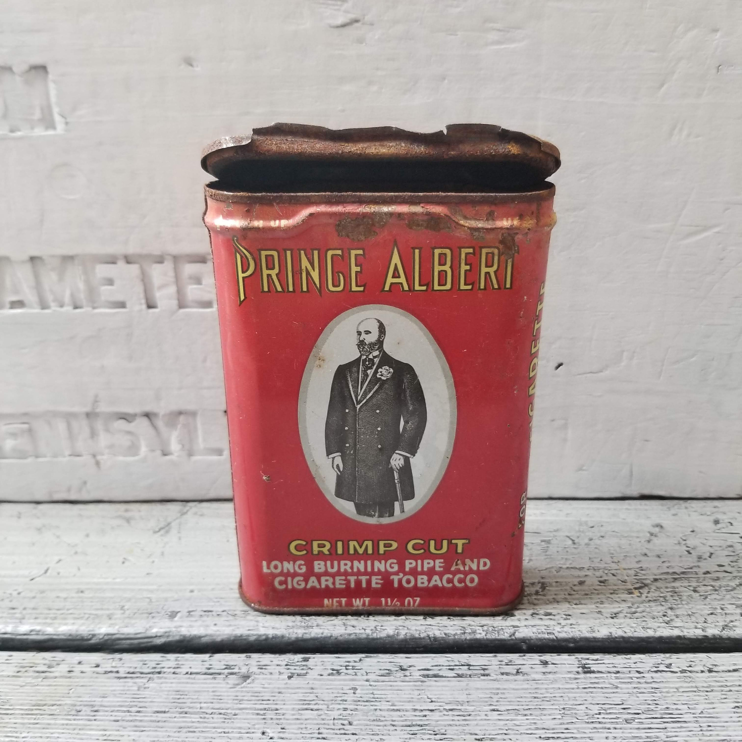 Prince Albert Tin, Vintage Tobacco Tin, Prince Albert in a Can, Prince  Albert Tin 1.5 Oz, Small Tobacco Can, Vintage Red Tobacco Tin Prince