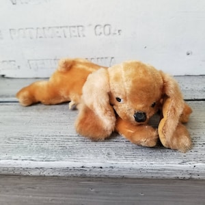 R. Dakin stuffed animal vintage, rare stuffed dog, rare stuffed animal, vintage stuffed toy, R. Dakin collectible, vintage cocker spaniel