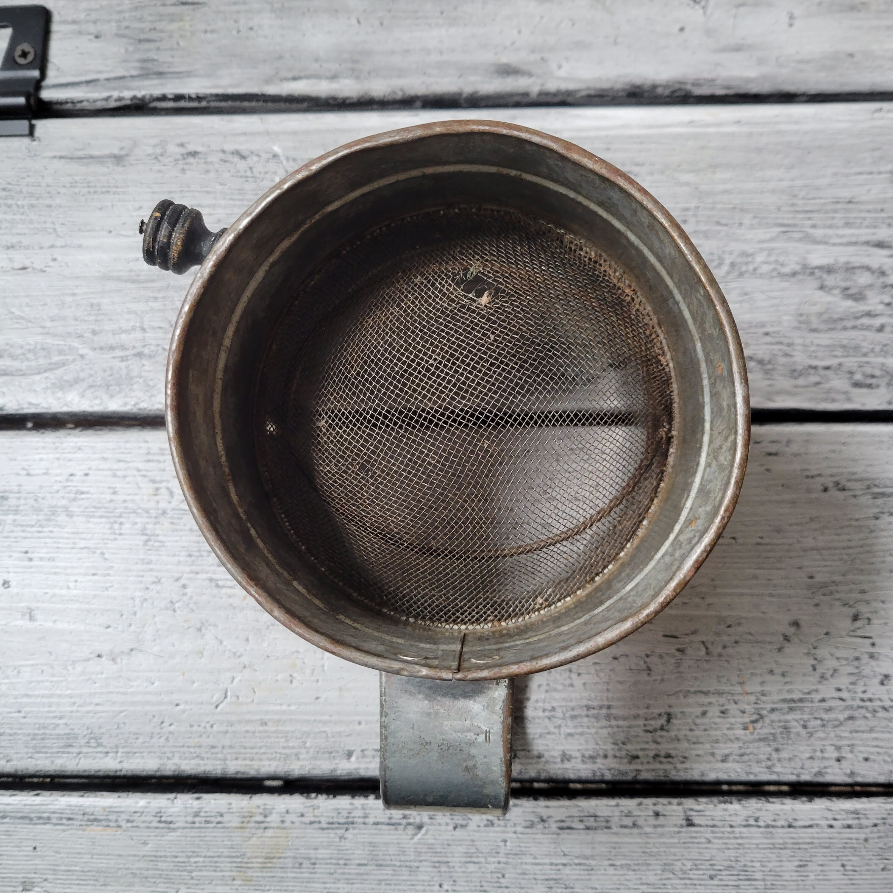 Vintage Metal Sifter Rusty Old Sifter Vintage Flour Sifter Etsy UK