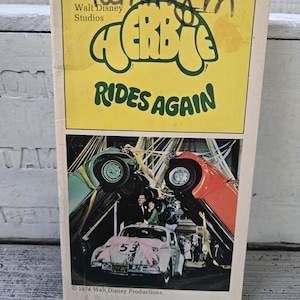 Herbie Rides Again book by Walt Disney Studios 1974, Mel Cebulash Herbie Rides Again paperback, Herbie book from motion picture vintage