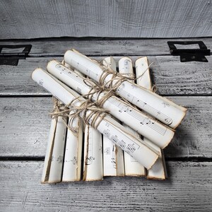 Vintage Scrolls, Music Scrolls, Vintage Sheet Music Scrolls, Vintage ...